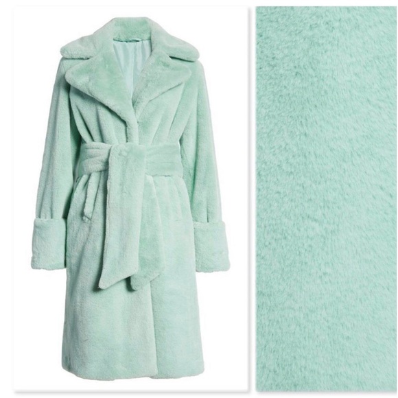 Halogen x Atlantic Pacific Faux Fur Coat - Picture 1 of 10